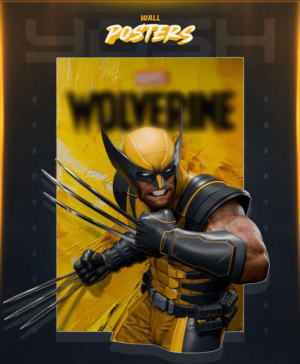 Wolverine 3D Wall Poster — image 2
