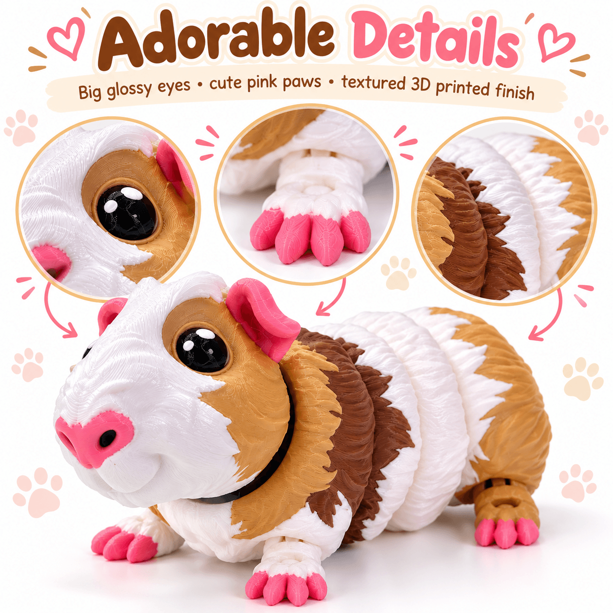 Cute Guinea Pig - Fully Articulated Toy — image 5