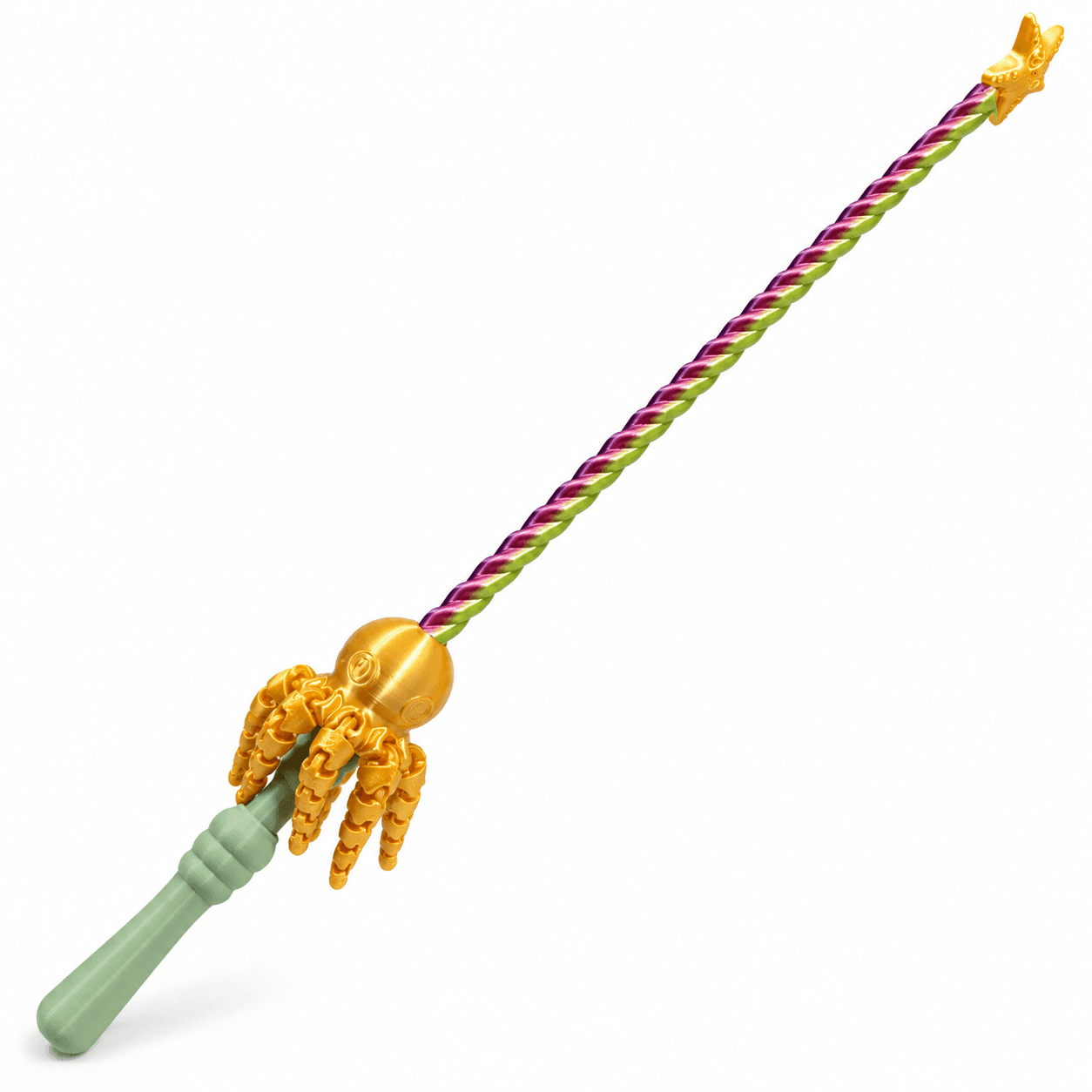 Octupus Magic Wand Spinning Octopus Toy with Articulated Tentacles