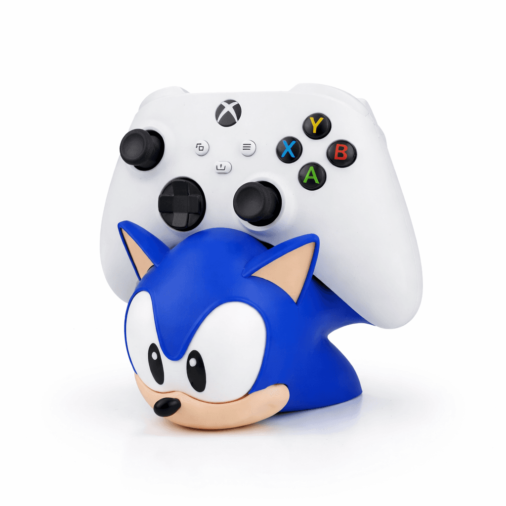 Sonic Controller Holder Stand for Xbox & PS Controllers, Gaming Desk Organizer, Phone & Remote Stand, Cute Sonic Design, Durable Gaming Accessory
