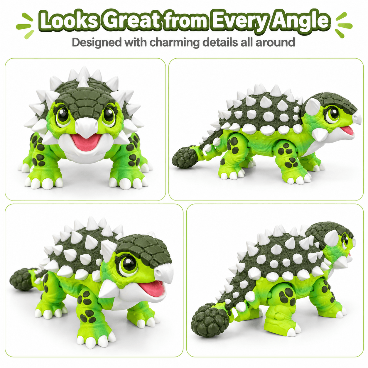Articulated Ankylosaurus Dinosaur Figure — image 4
