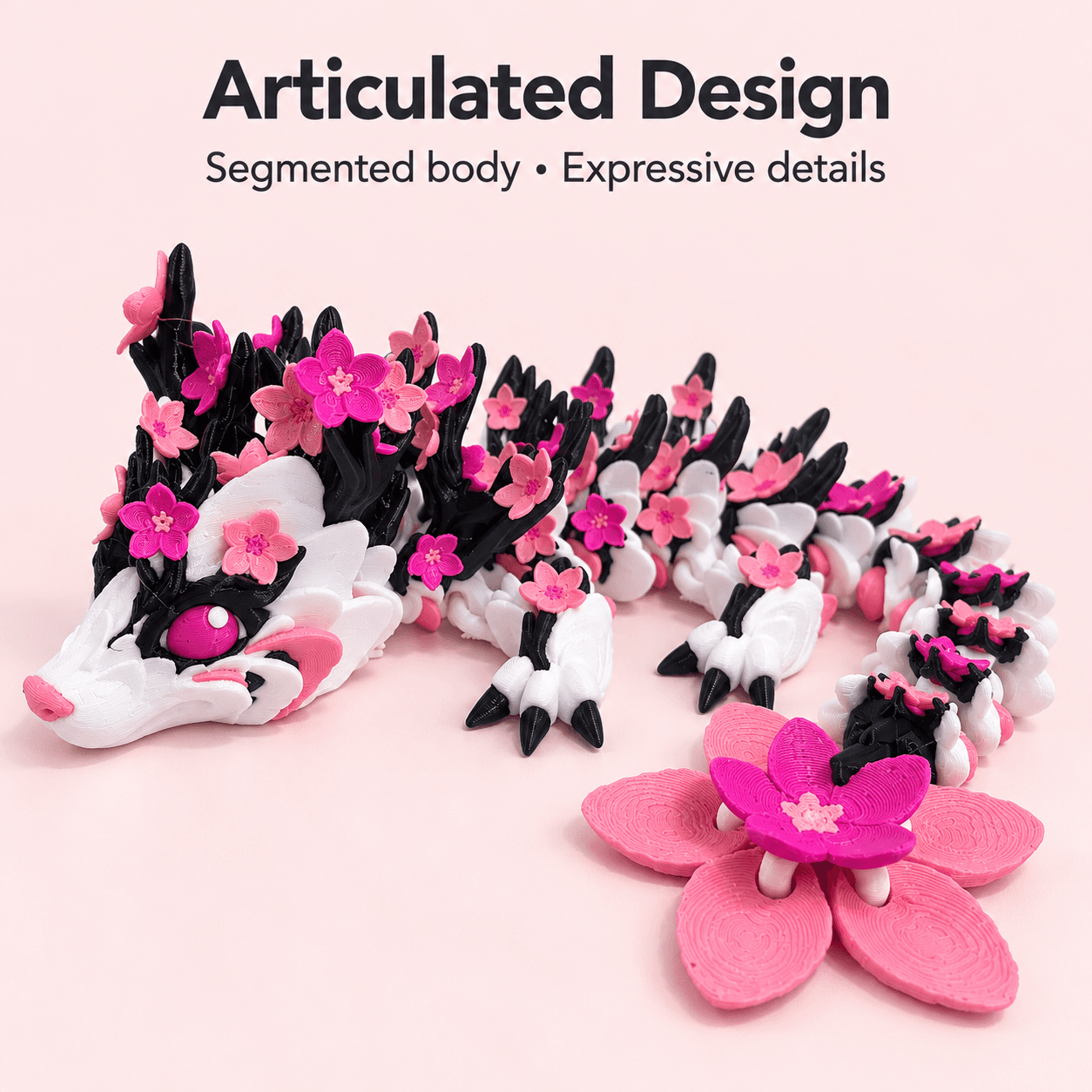 Articulated Cherry Blossom Dragon — image 3