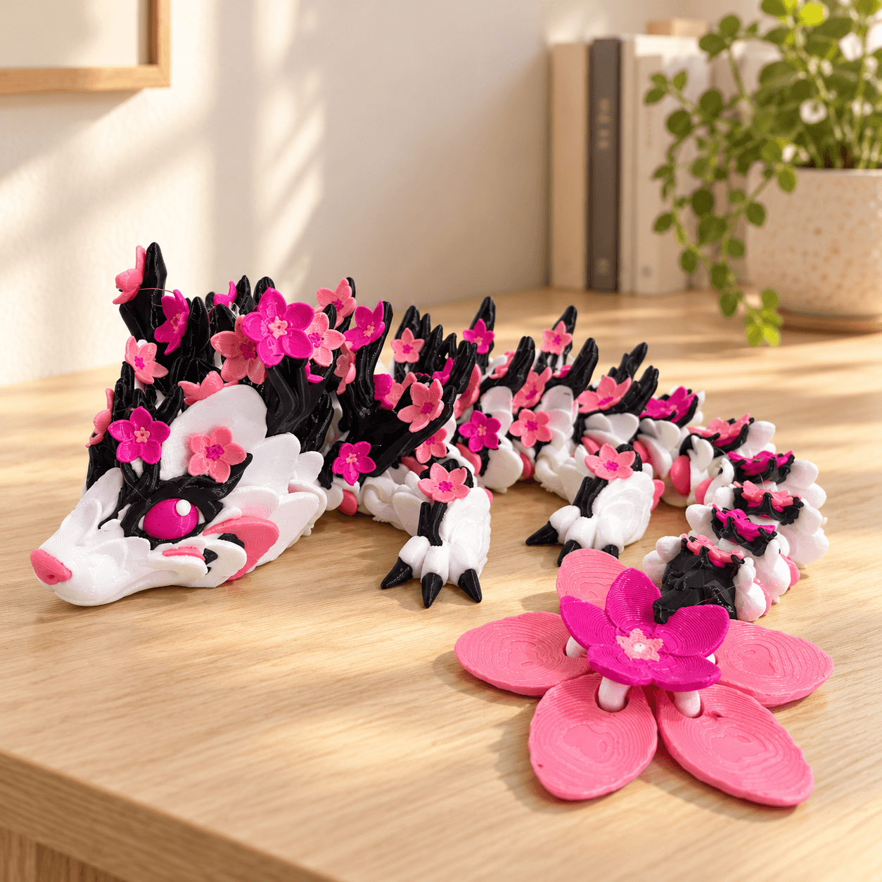 Articulated Cherry Blossom Dragon — image 4