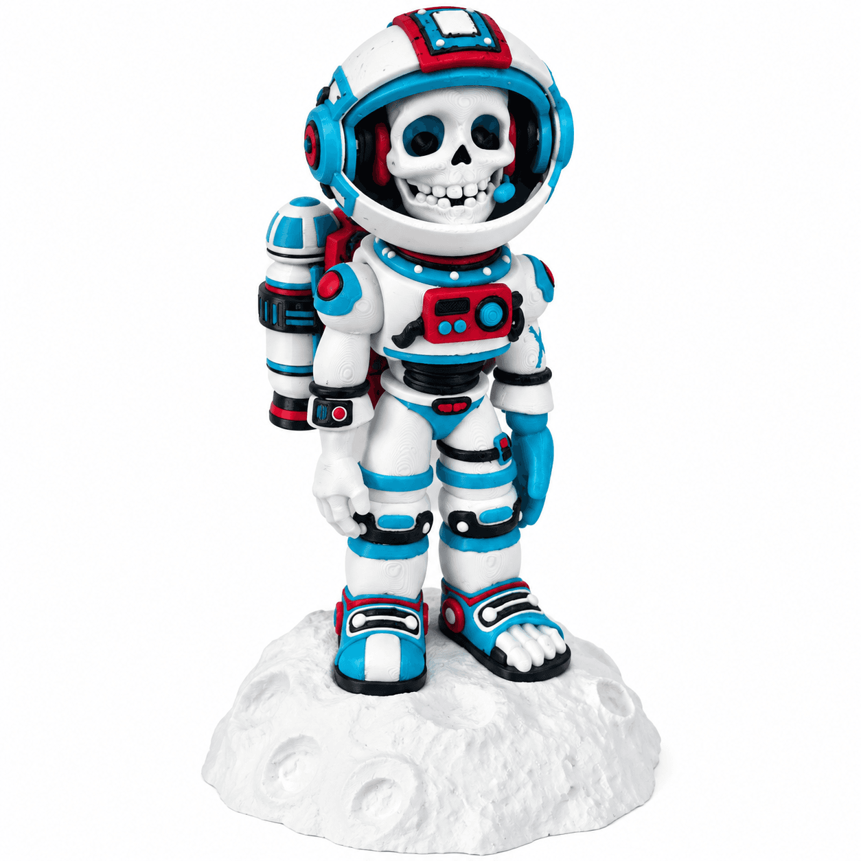 Skeleton Astronaut With Removable Jetpack and Stand