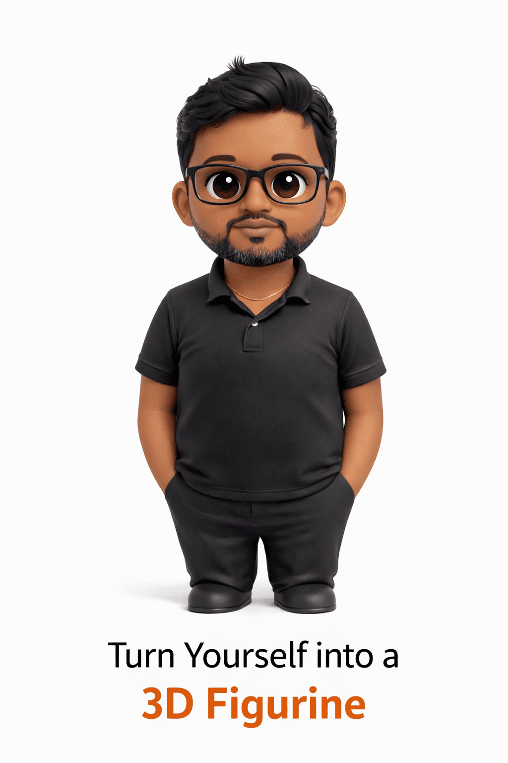 Personalized Mini Me 3D Figurine from Photo | Custom Action Figure with Name Base | Unique Gift for Birthday, Couple, Office Desk | 12 cm Custom Doll India