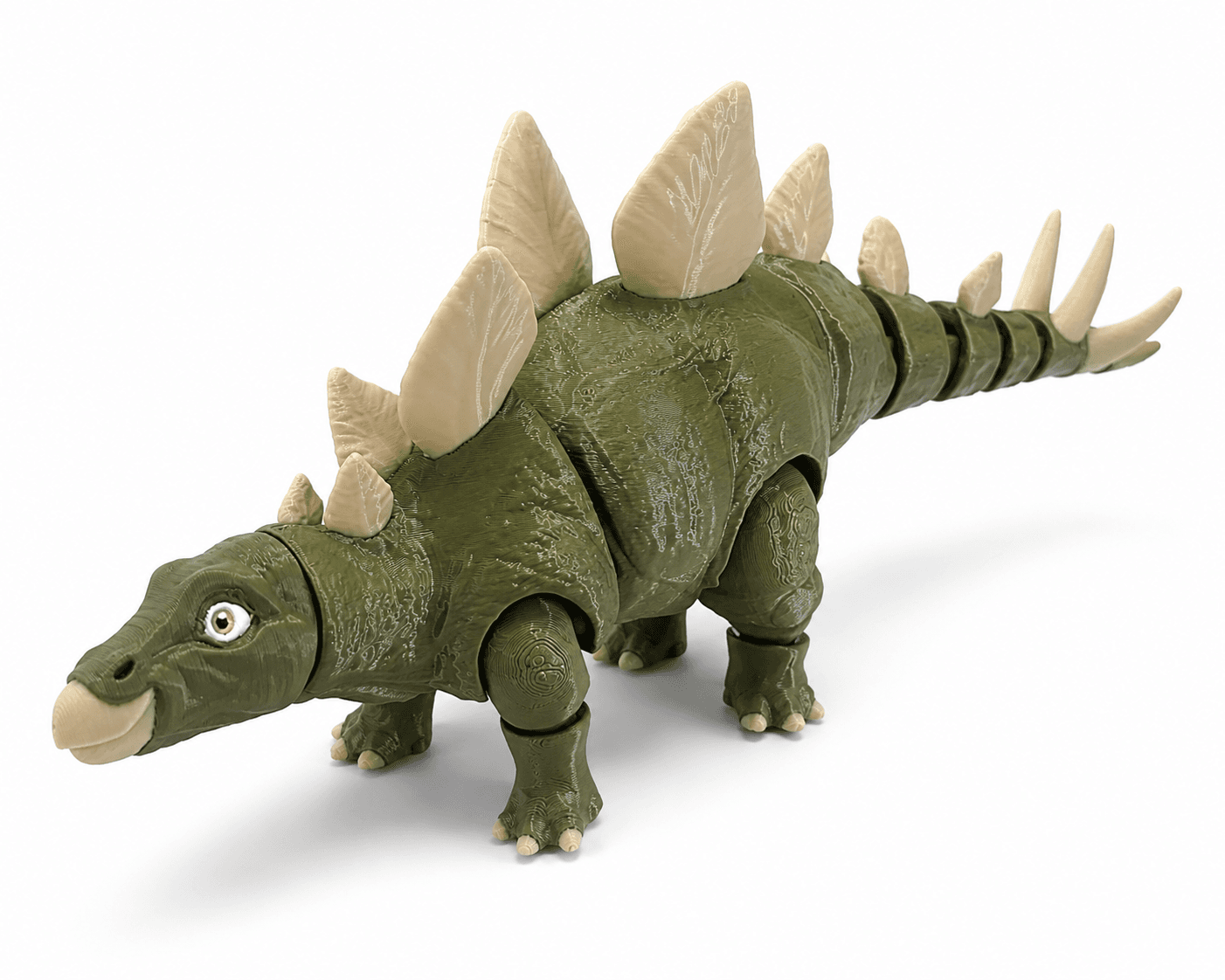 Articulated Stegosaurus Dinosaur Toy | 3D Printed Poseable Dinosaur Figure | Flexible Collectible Desk Toy | Realistic Dinosaur Gift for Kids & Adults